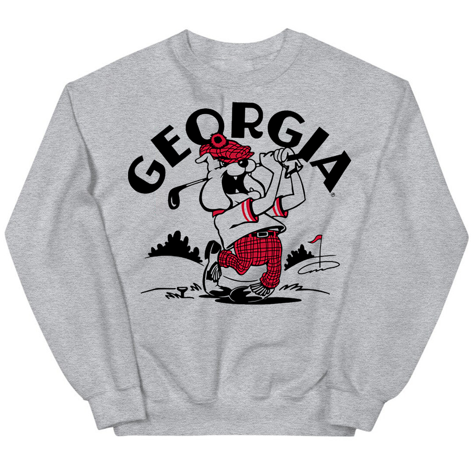 Retro Georgia Bulldogs Golf Tee - Perfect Apparel for Fans of Golf and College Sports