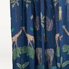 Retro Graphic Blue Monstera Leaves Shower Curtain, Botanical Plant Bath Decor, Waterproof Curtains