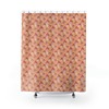 Retro Groovy Mushrooms Shower Curtain 