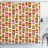 Retro Hawaiian Tiki Bar Shower Curtain for Your Bathroom