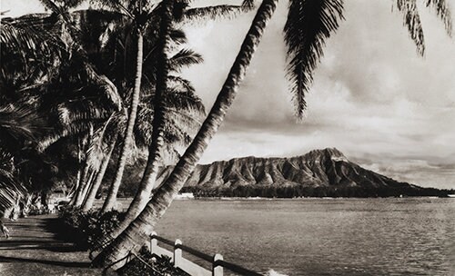 Retro Hawaiian Vintage Shower Curtain for Vintage Bathroom Decor