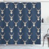 Retro Hipster Deer Shower Curtain For Artsy Bathrooms