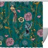 Retro Japanese Crane Wave Clouds Sun Waterproof Shower Curtain Bathroom Decor