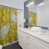 Retro Lemon Parrot Shower Curtain for Eclectic Bathroom Decor