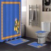 Retro Mandala Texture Lemon Pattern Shower Curtain Ideas