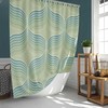 Retro Minimalist Orange Yellow Get Naked Shower Curtain for Boho Bathroom Decoration 