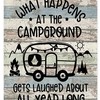 Retro Rustic Wood Funny Rv Shower Curtain For Travel Trailer Bathroom