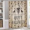 Retro Skull with Scorpion Shower Curtain for Spooky Halloween Bathroom Decor