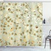Retro Swirls Print Shower Curtain For An Eclectic Bathroom Decor