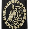 Retro Viking Wolf Print Shower Curtain - Waterproof Bath Curtain with Bathroom Décor