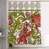 Retro William Morris Floral Middle Ages Victorian Shower Curtain