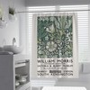 Retro William Morris Flowers Floral Shower Curtain - Victorian Bathroom Decor