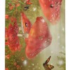 Retro and Groovy Trippy Mushroom Shower Curtain with 3D Print