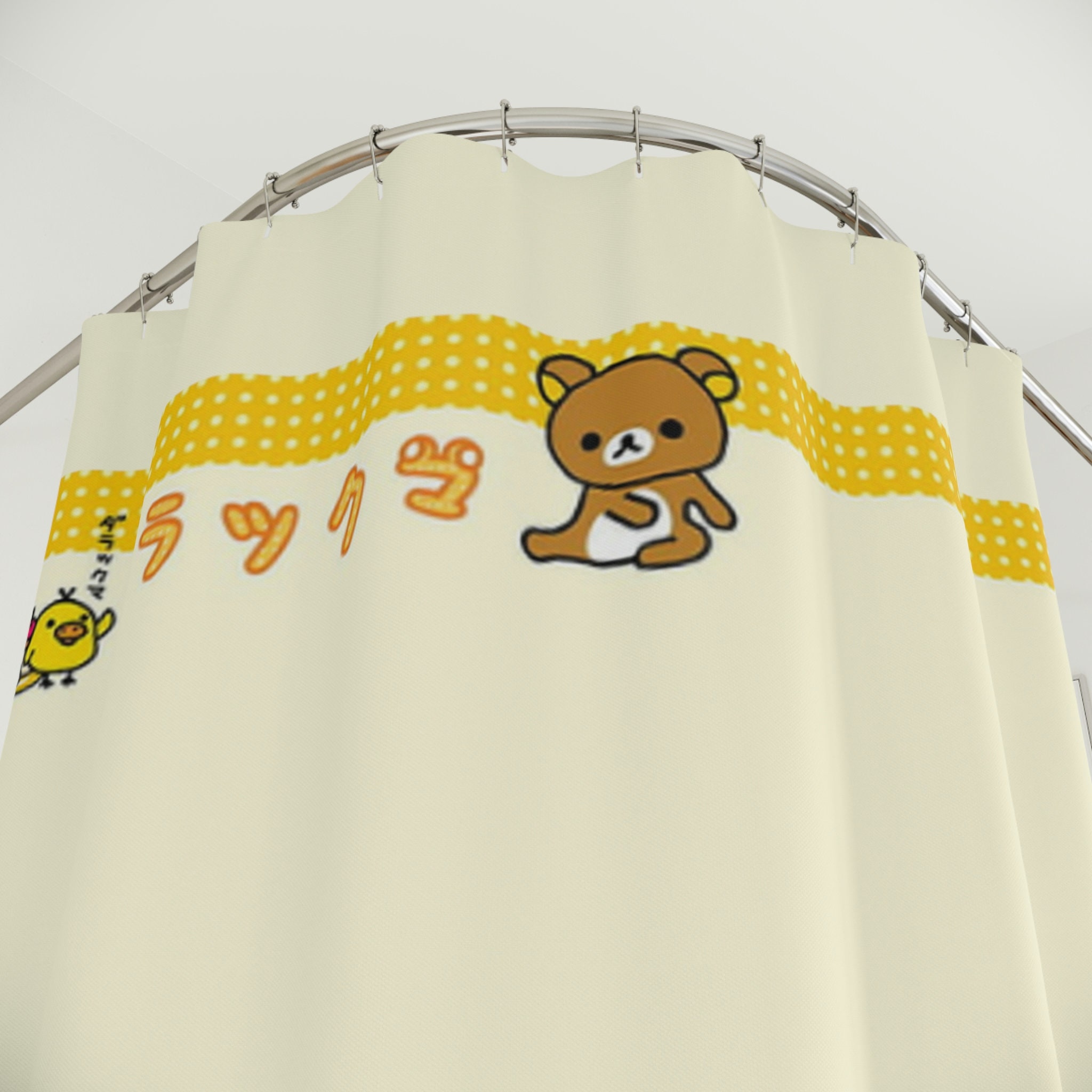 Rilakkuma Bear Shower Curtain - Cute Bathroom Decor