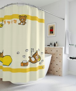 Rilakkuma Bear Shower Curtain - Cute Bathroom Decor
