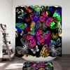 Riot Of Colorful Butterflies Fabric Shower Curtain For Bathroom
