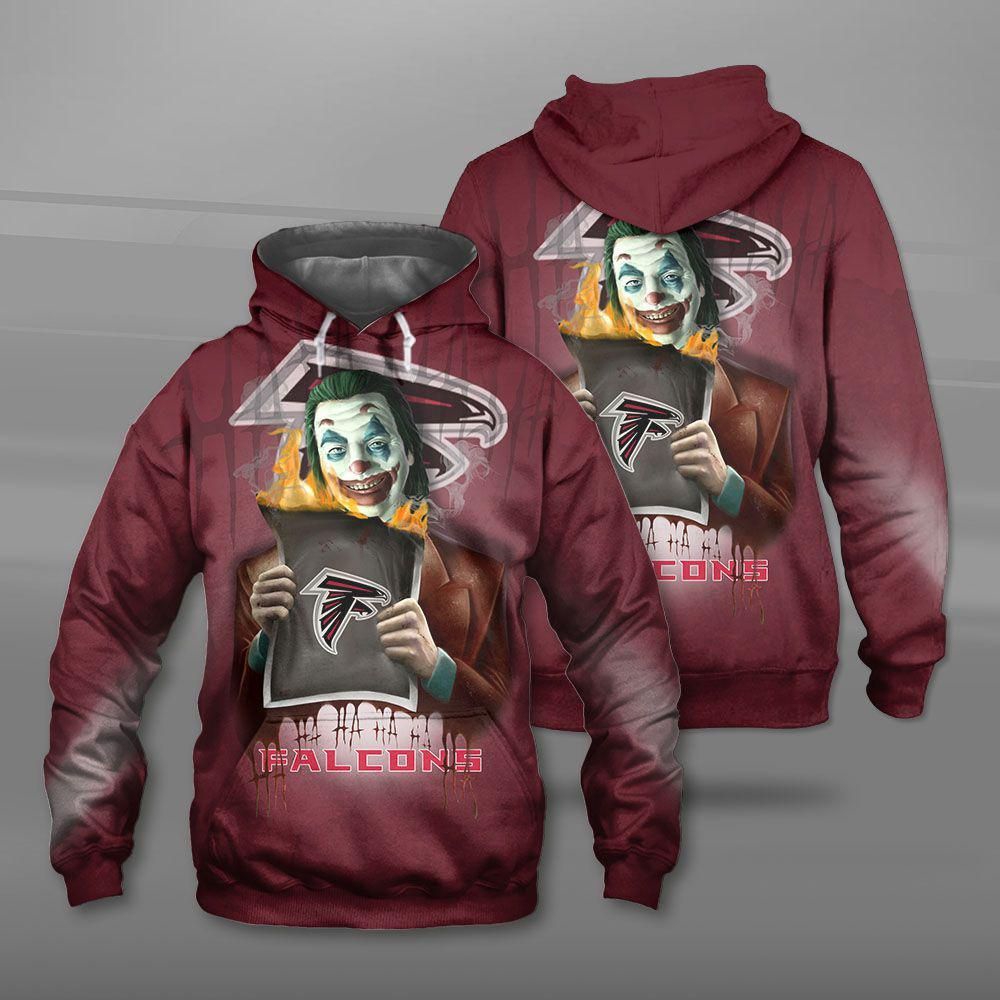 Rise Up Atlanta Falcons 3D All Over Print Hoodie In Zip Up Style