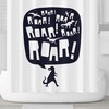 Roaring Dinosaur Kids Decorative Shower Curtain