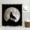 Roaring Wolf Shower Curtain - Stunning Wildlife-Inspired Bathroom Decor 