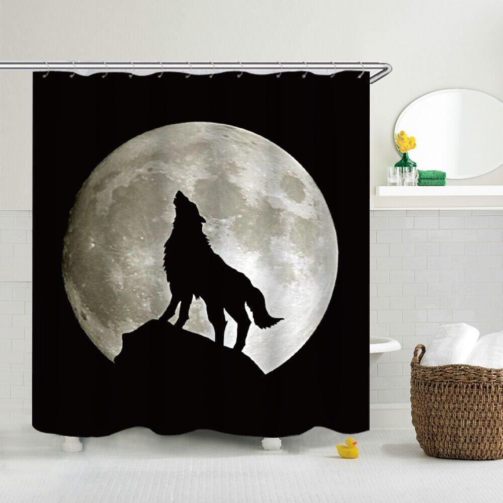 Roaring Wolf Shower Curtain - Stunning Wildlife-Inspired Bathroom Decor