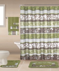 Rochel Geometric Design Shower Curtain Made Of 100% Polyester For Bathroom Decor