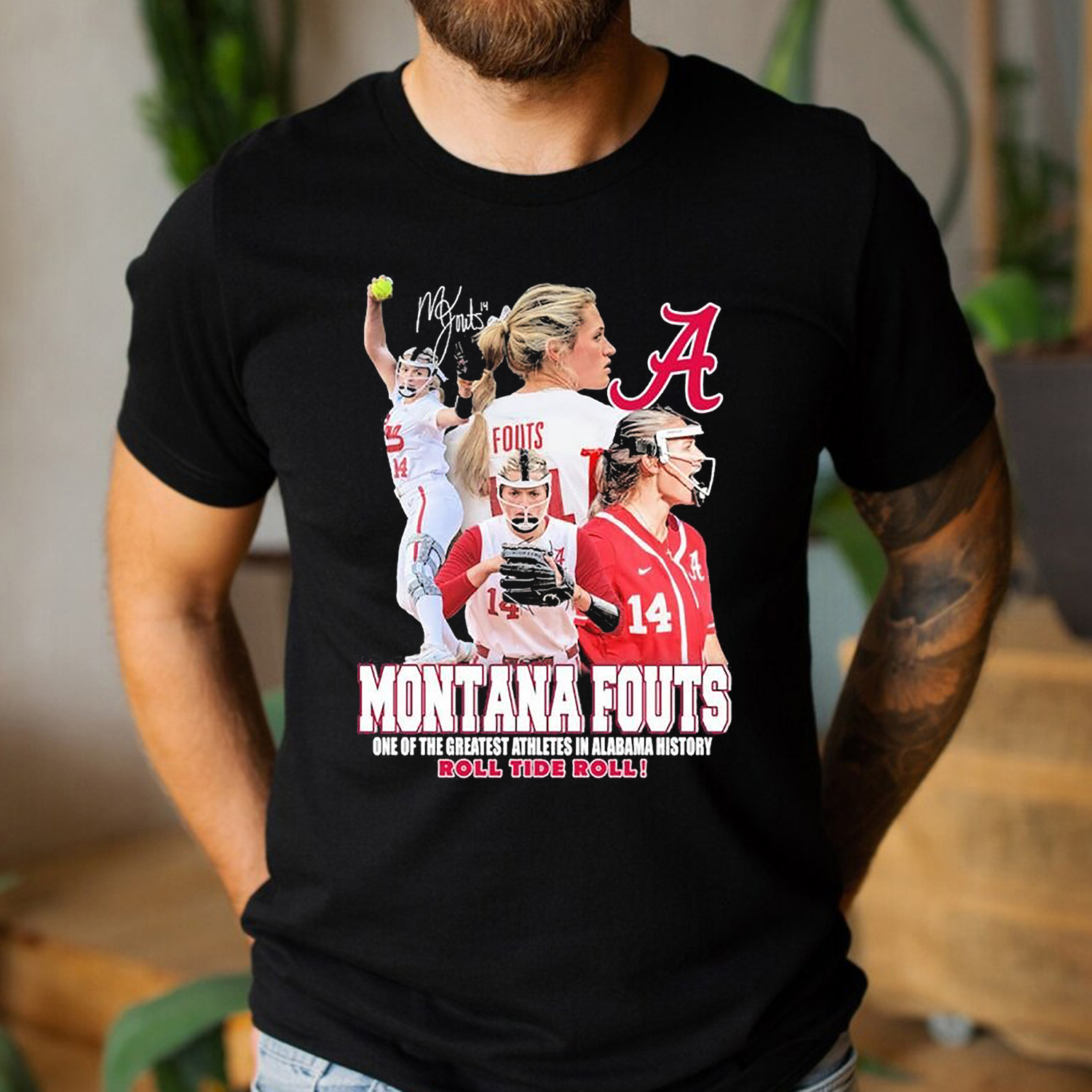 Roll Tide And Celebrate One Of Alabama'S Greatest Athletes With Montana Fouts T-Shirt