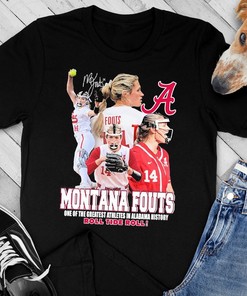 Roll Tide And Celebrate One Of Alabama'S Greatest Athletes With Montana Fouts T-Shirt
