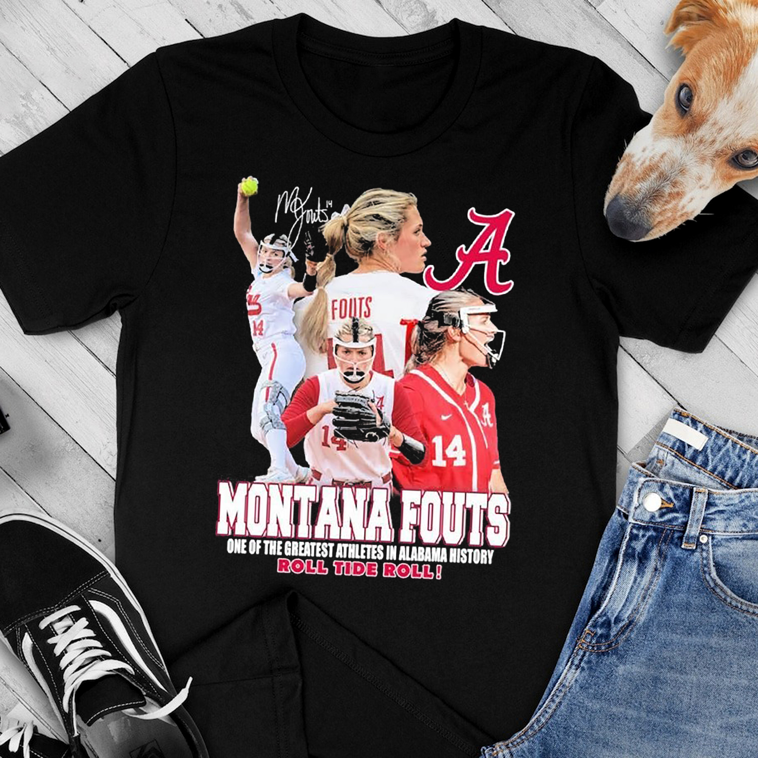 Roll Tide And Celebrate One Of Alabama'S Greatest Athletes With Montana Fouts T-Shirt