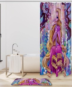 Romantic And Cute Frog And Princess Waterproof Shower Curtain - Add Some Magic To Your Bathroom