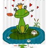 Romantic And Whimsical Frog Princess Waterproof Shower Curtain - A Fun Addition To Your Bathroom
