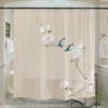 Romantic Birds Shower Curtain with Lovely and Floral Design, Highly Durable and Waterproof for Your Bathroom Decor