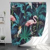 Romantic Flamingo Shower Curtain with Modern Design, Highly Durable and Waterproof for Your Bathroom Decor