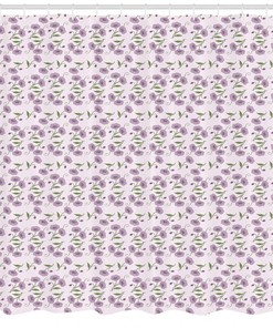 Romantic Garden Pattern Shower Curtain Fabric Decors, Perfect Addition to Your Bathroom Decor