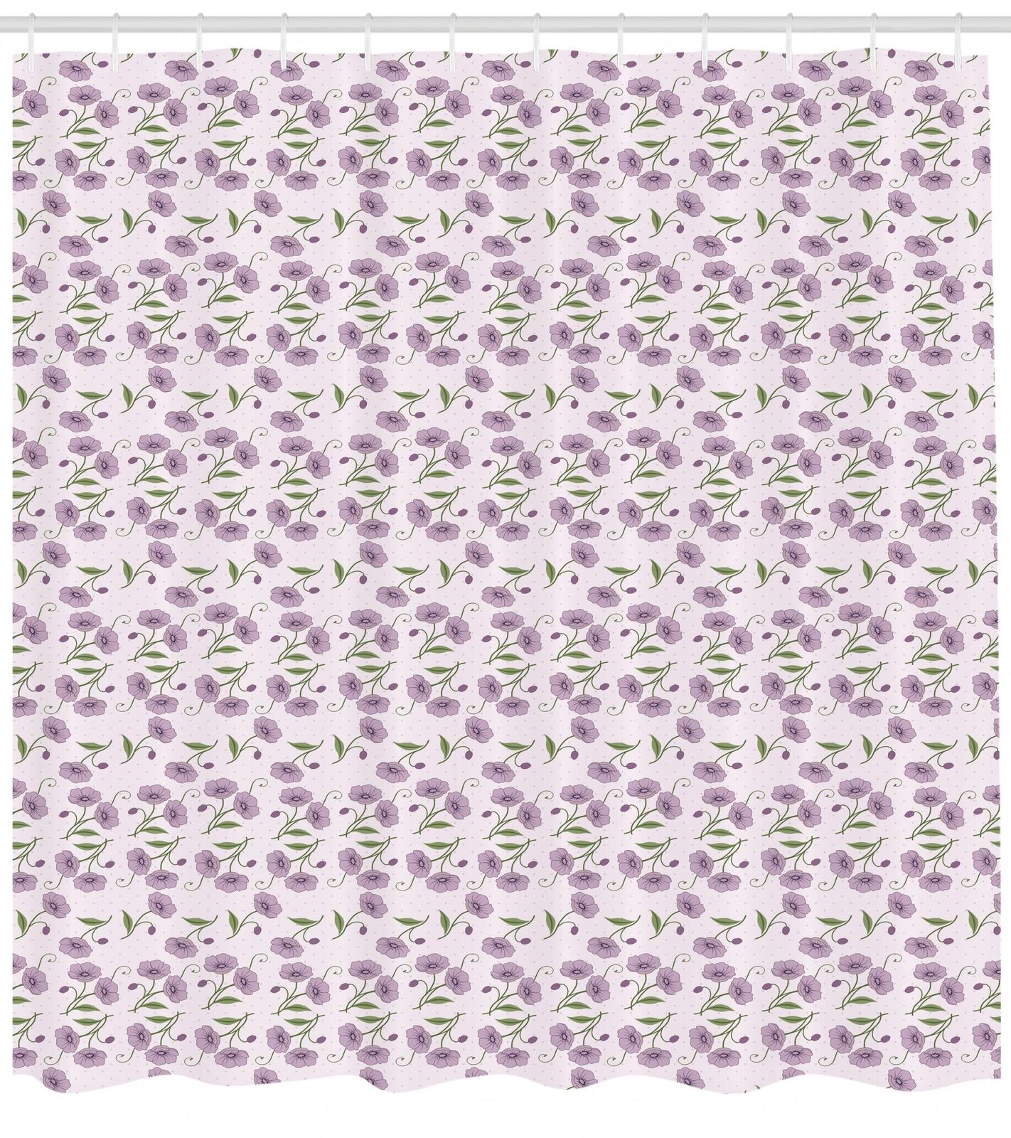 Romantic Garden Pattern Shower Curtain Fabric Decors, Perfect Addition to Your Bathroom Decor