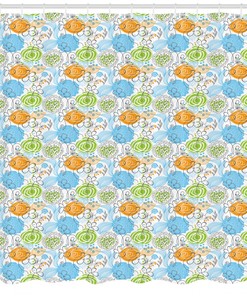 Romantic Garden Pattern Shower Curtain Fabric Decors, Perfect Addition to Your Bathroom Decor