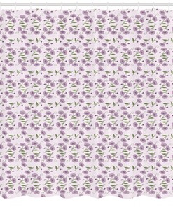 Romantic Garden Pattern Shower Curtain Fabric Decors, Perfect Addition to Your Bathroom Decor