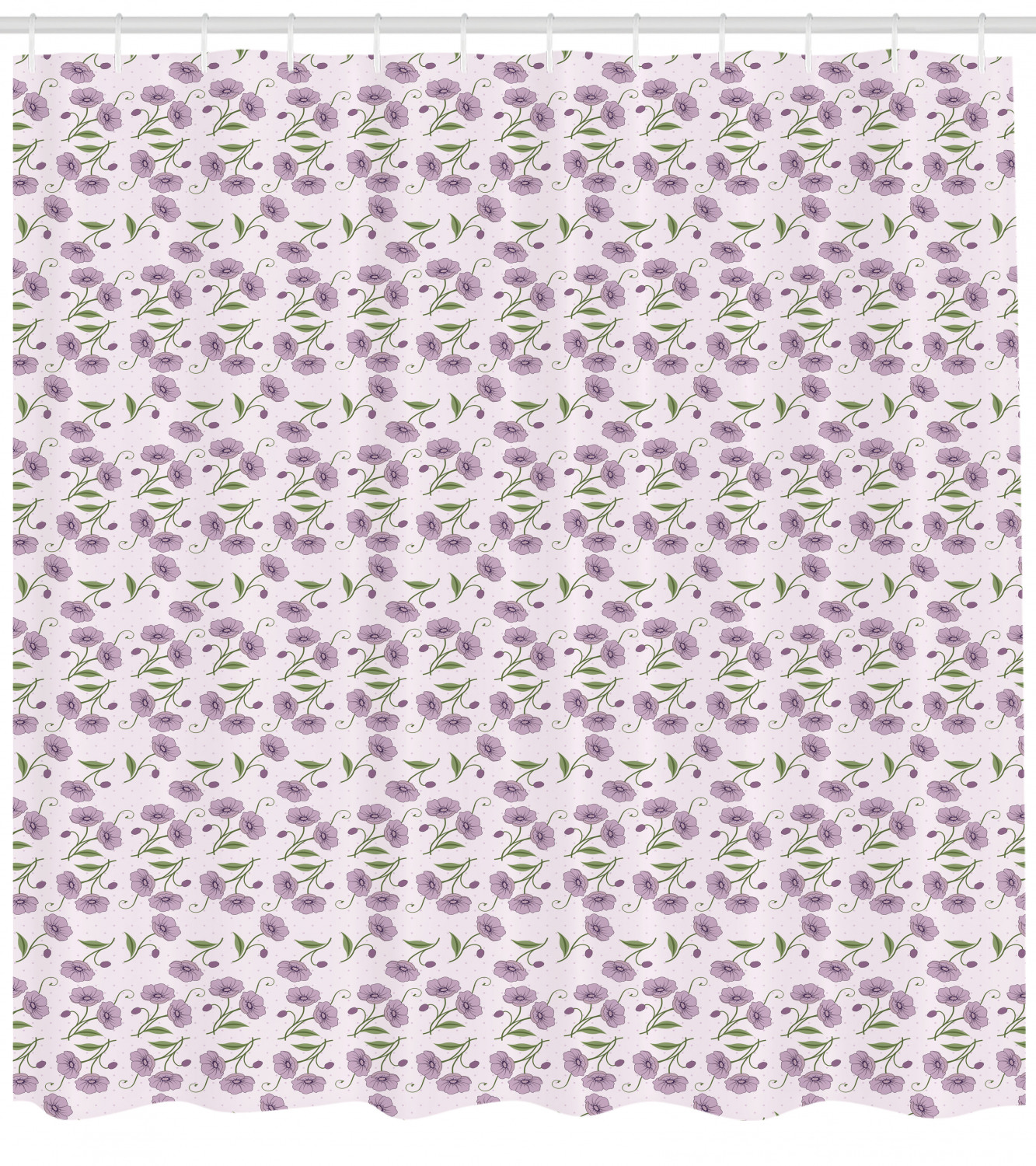 Romantic Garden Pattern Shower Curtain Fabric Decors, Perfect Addition to Your Bathroom Decor