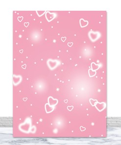 Romantic Heart Photography Backgrounds - Wedding and Baby Shower Vinyl Stand Props