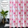 Romantic Heart Print Waterproof Shower Curtain For Your Bathroom