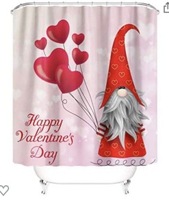 Romantic Heart Shower Curtain Design