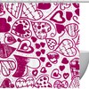 Romantic Love Heart Shower Curtain for Valentine's Day