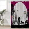 Romantic Lovers Carriage And Eiffel Tower Shower Curtain, Perfect Size For Your Bathroom Decor