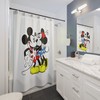 Romantic Mickey Minnie Kiss Shower Curtain For A Disney-Inspired Bathroom