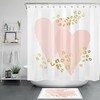 Romantic Pink Love Heart Valentine's Day Shower Curtain, Perfect Addition to Your Bathroom Accessories