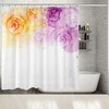 Romantic Summer Garden Roses Watercolor Style Flowers Shower Curtain