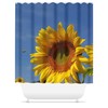 Romantic Sunflower Shower Curtain, Floral Bathroom Decor, Unique Farmhouse Style Accessory 