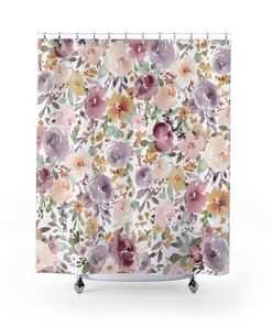 Romantic Vintage Floral Shower Curtain, Create A Dreamy Bathroom Ambience