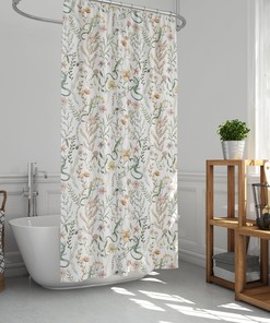 Romantic Wildflowers Botanic Shower Curtain - Gorgeous Garden Design