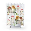 Rooster Sunflowers Bee Shower Curtain Farm Animals Kids Bathroom Decor 