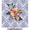 Rose And Hummingbird Print Shower Curtain, Waterproof Fabric Bathroom Decor
